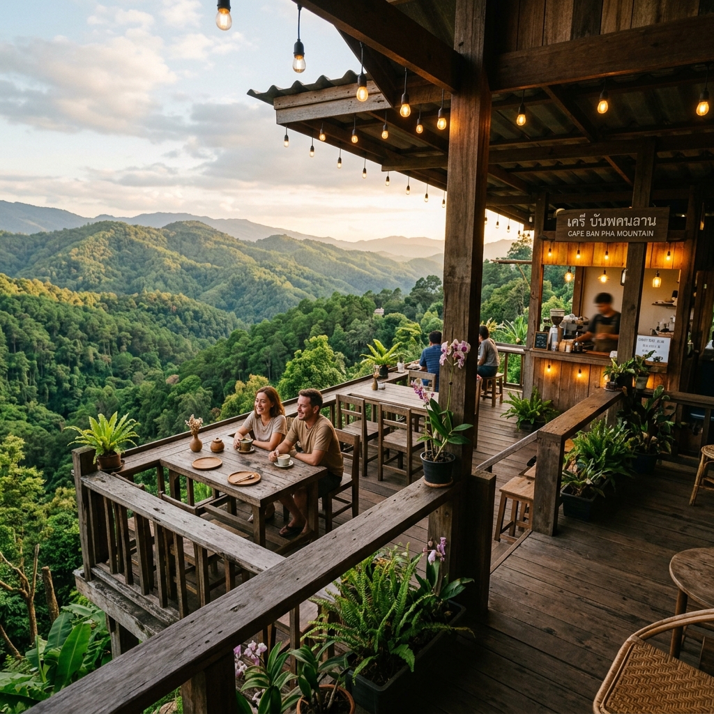 ภาพจำลองคาเฟ่ระเบียงเขา